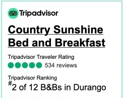 Tripadvisor Ranking — #2 of 12 B&Bs in Durango